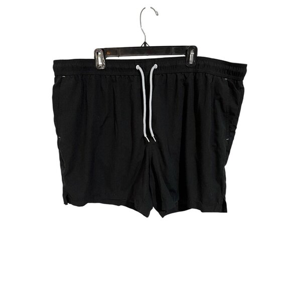 George Men's 3XL (48-50) Black Swim Trunks with Mesh Inside & White Drawstring - Picture 1 of 4